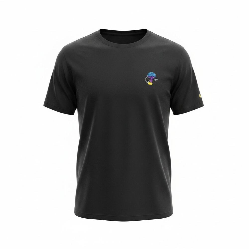 Nike Black Peace Love Basketball Graphic Tee T-Shirt Mens Large